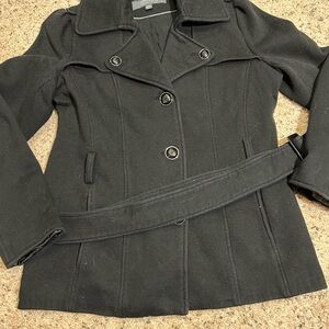 Kenneth Cole Reaction Black Trench Coat